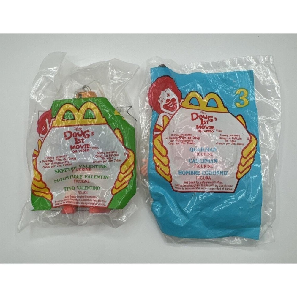 Doug's 1st Movie Quailman #3 & Skeeter Valentine #4 McDonald's Happy Meal Toy